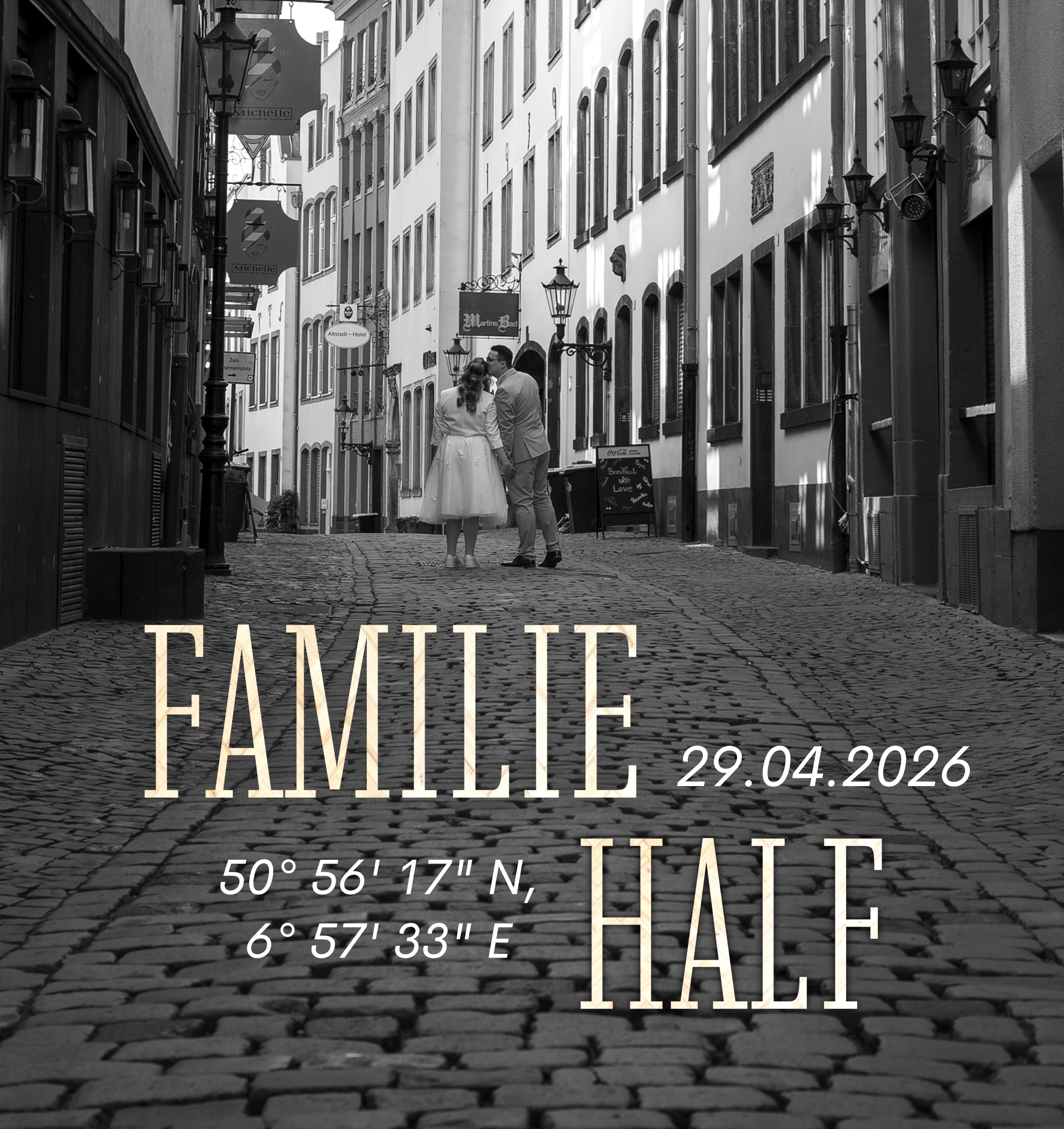 Personalisierbares Wedding/Love Poster RUSTIC Digital
